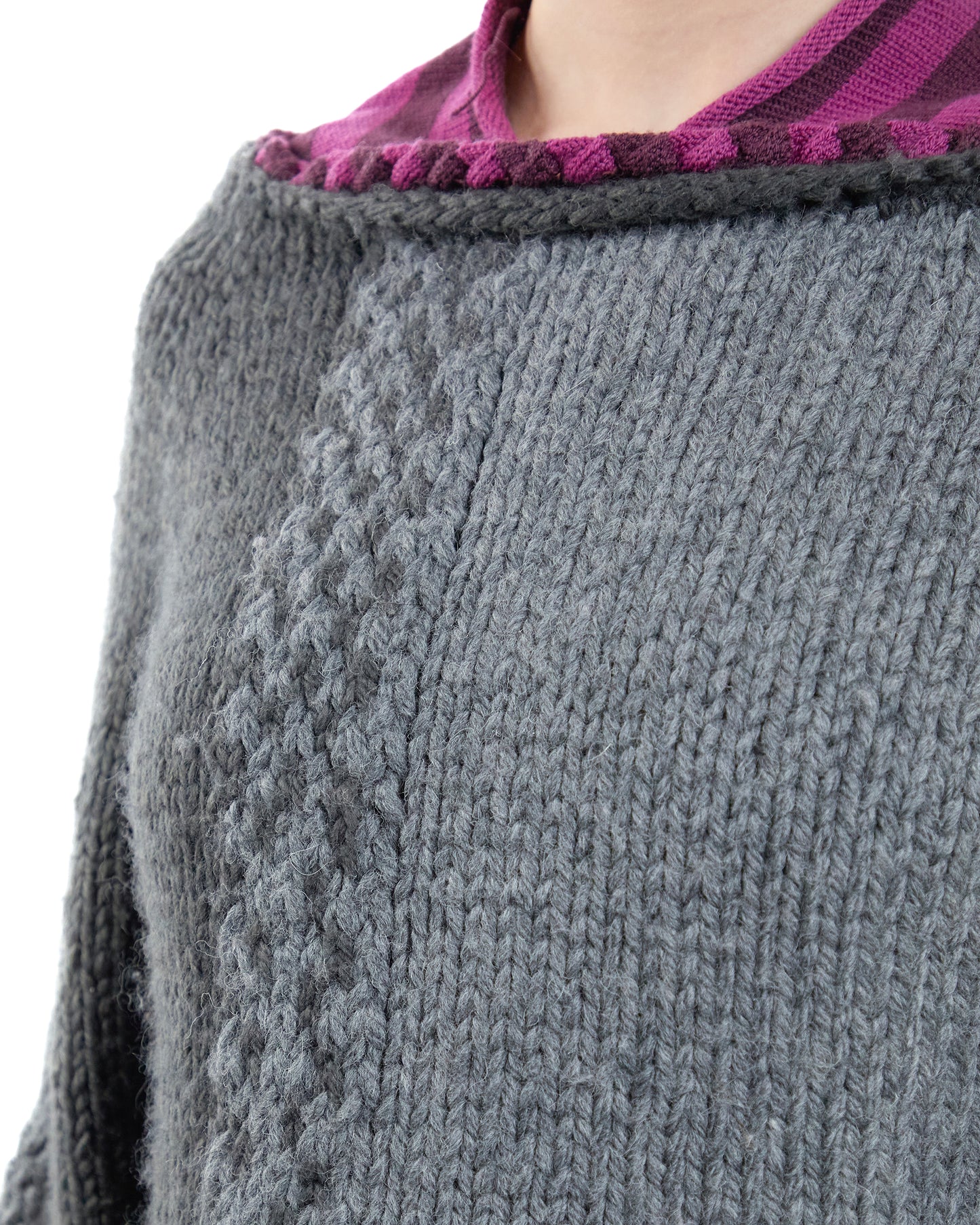 Grey-purple sweater