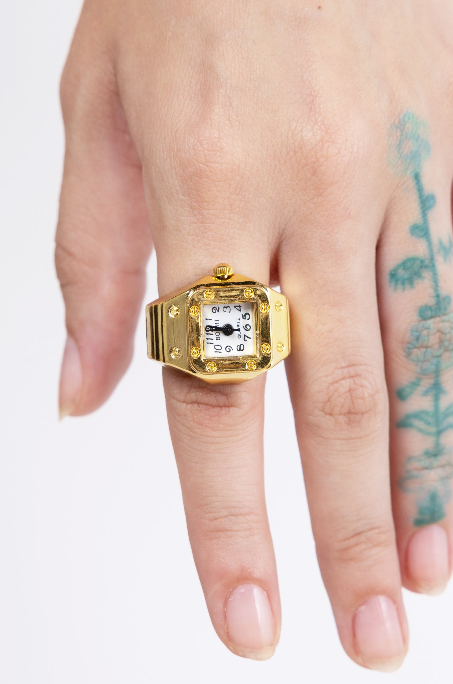 Gold Square Ring