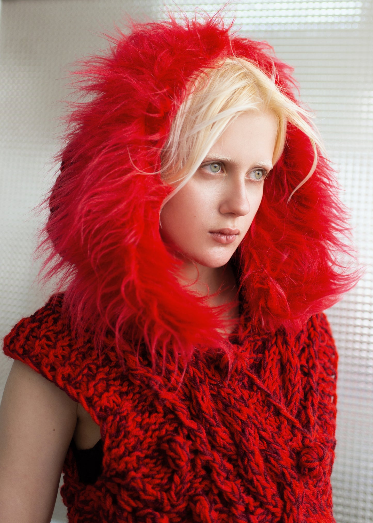 Red Velvet Knit Vest