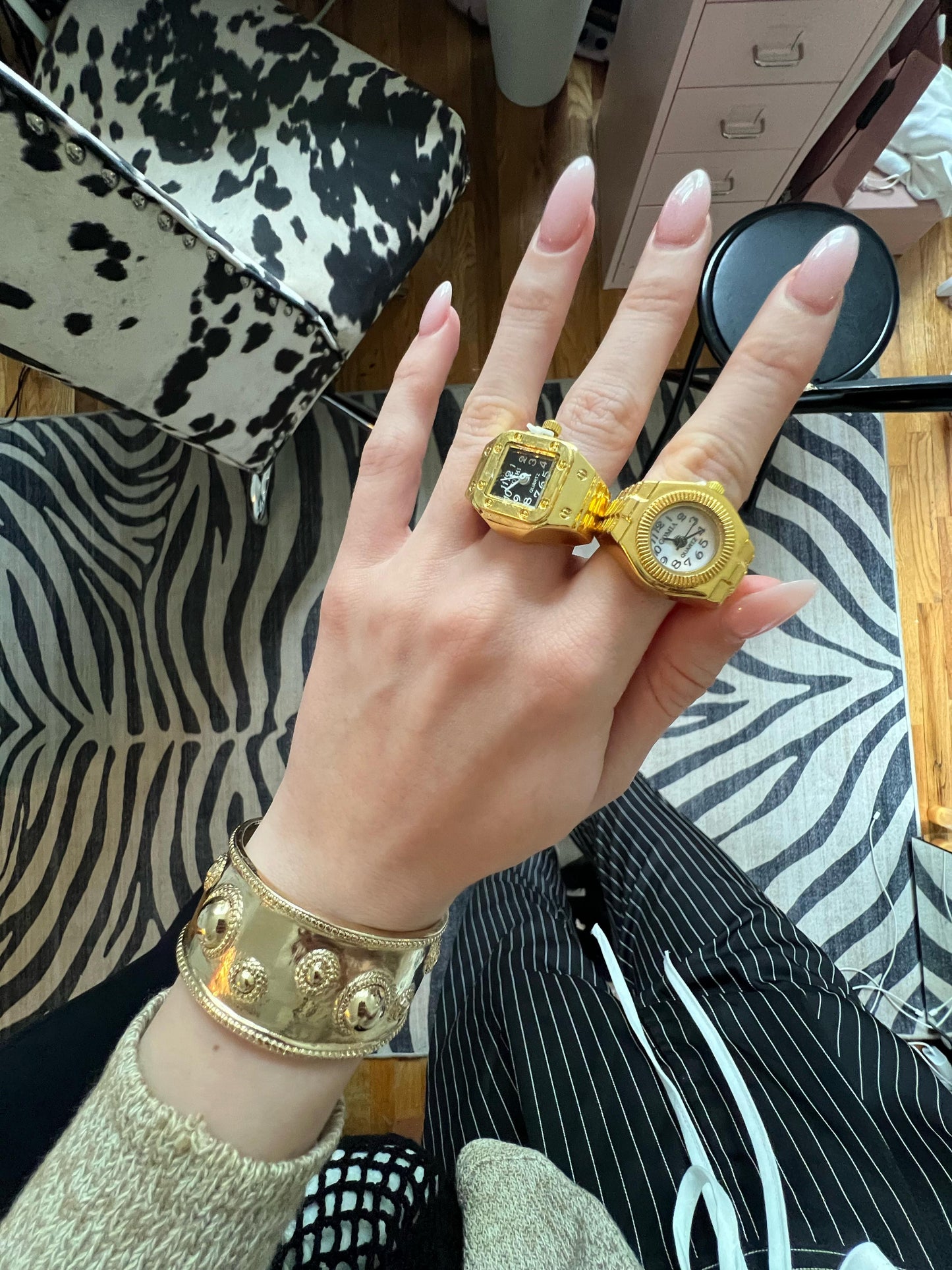 Gold Square Ring