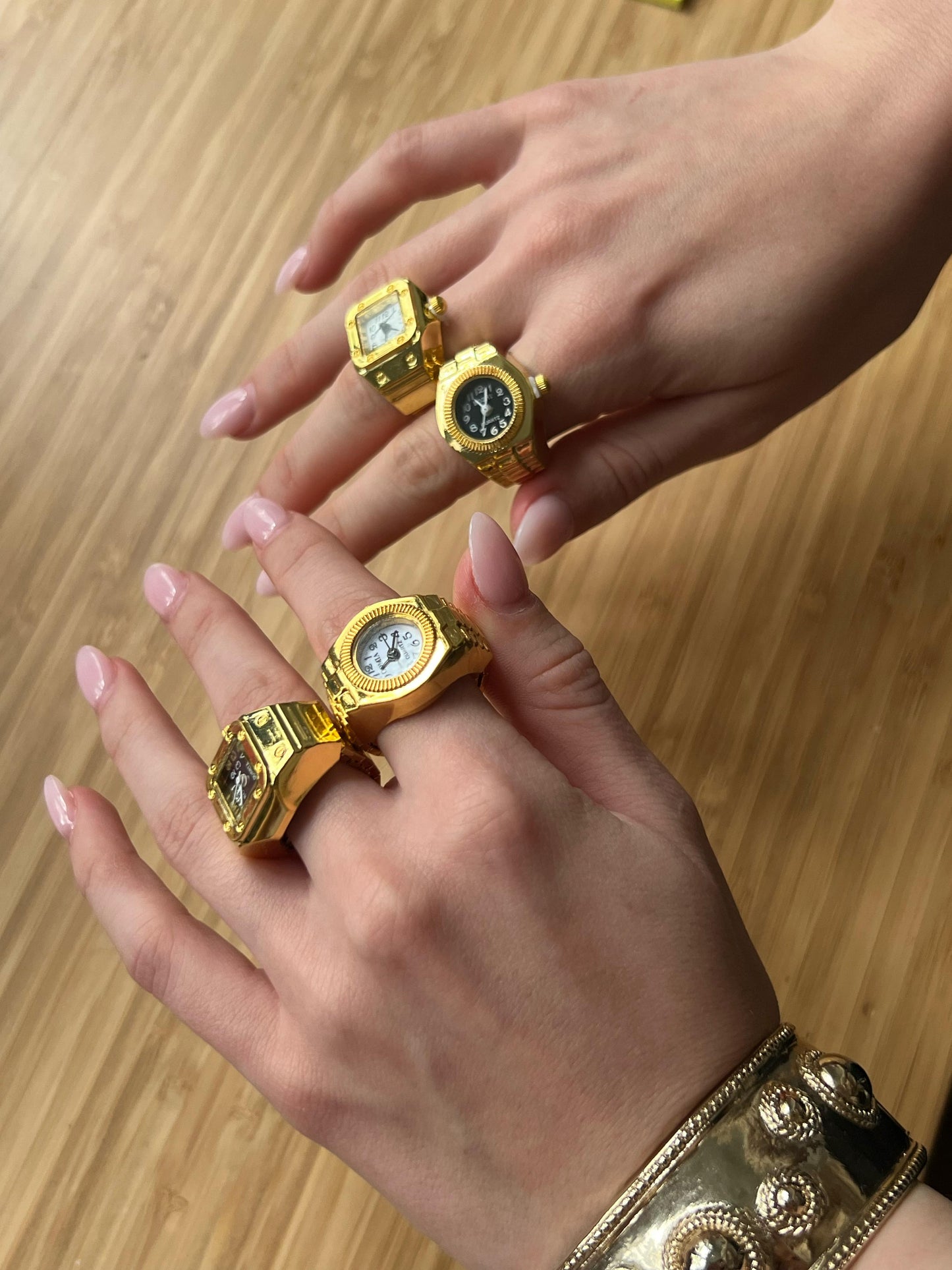 Gold Square Ring