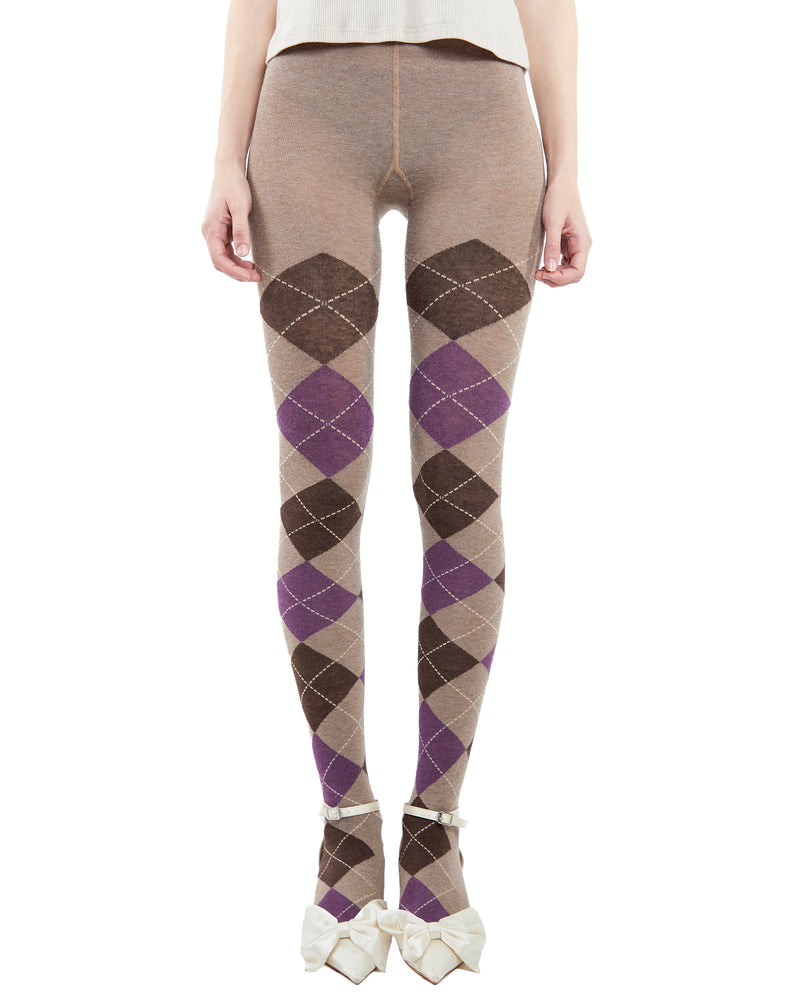 Classic Naomi Tights in pink and brown