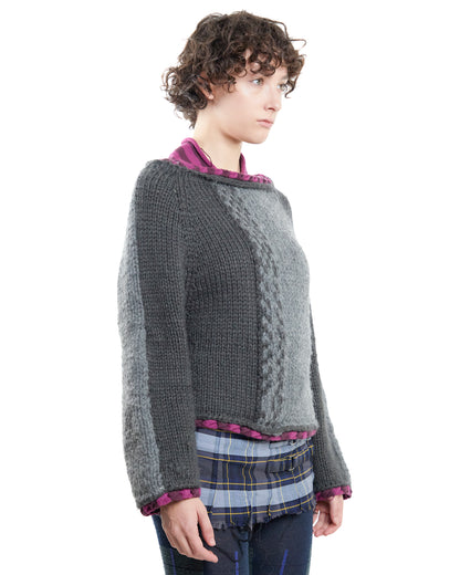 Grey-purple sweater