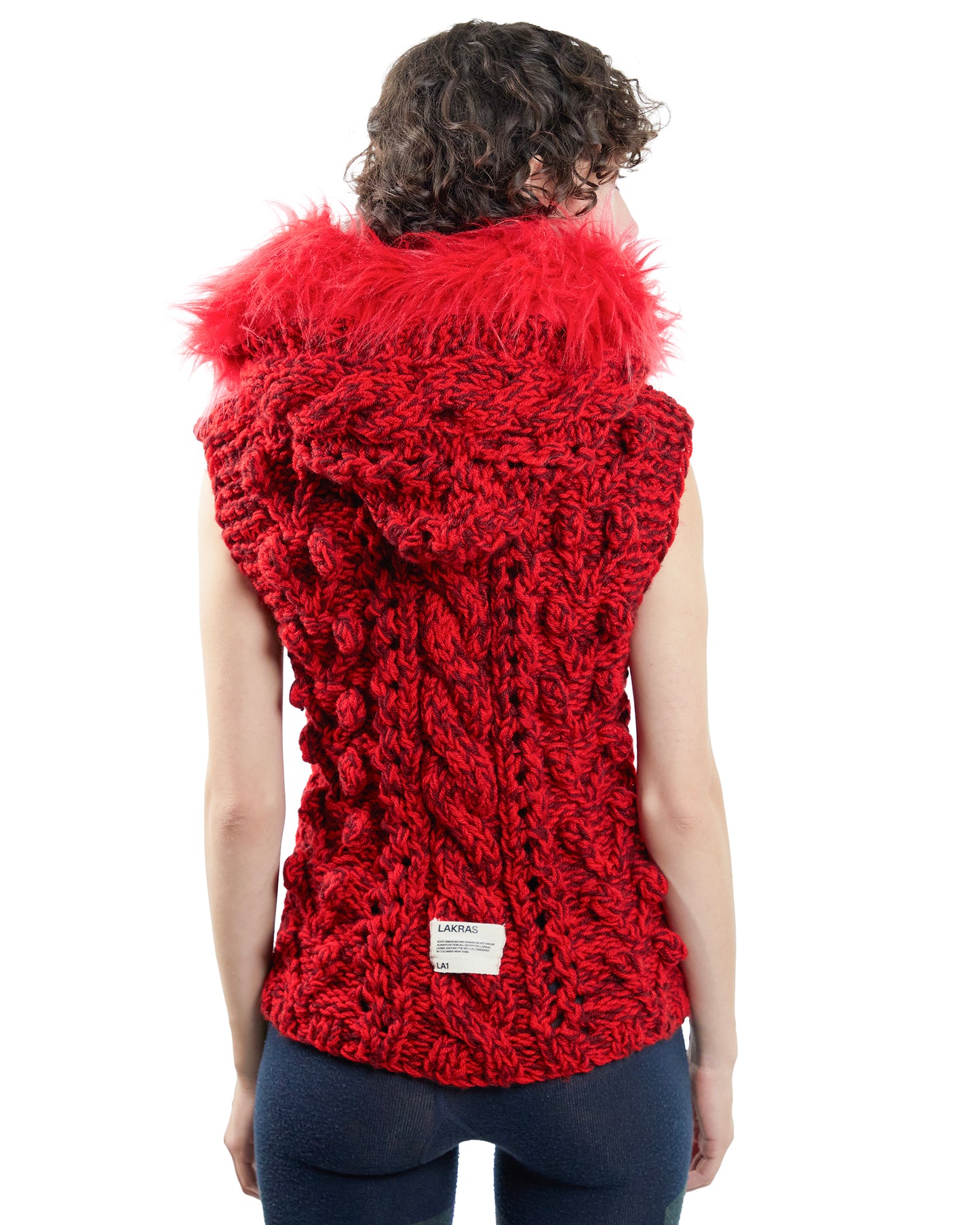 Red Velvet Knit Vest