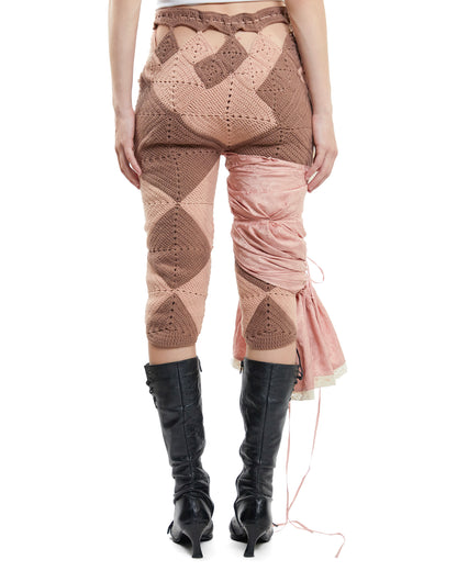 Silk draped trousers