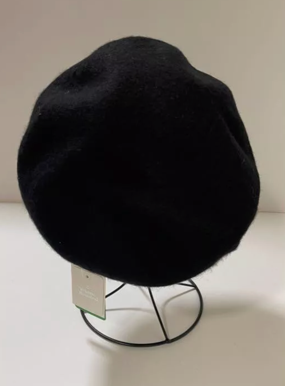 Vivienne Westwood Beret Hat Woman Orb Logo Cap Hut Black Size S - M