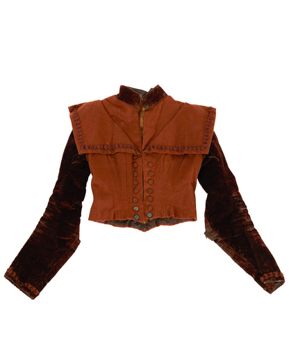 CHAQUETA DE TERCIOPELO LAKRAS DEL SIGLO XVIII
