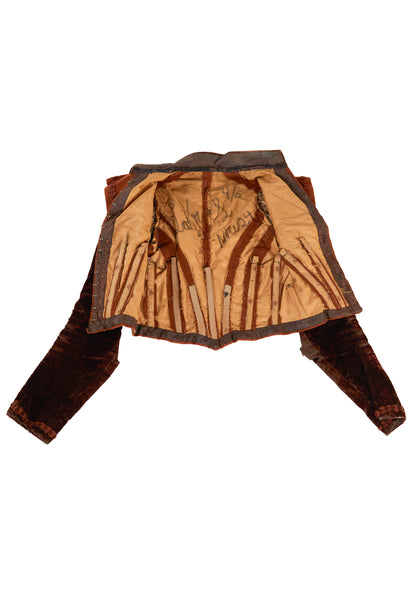 CHAQUETA DE TERCIOPELO LAKRAS DEL SIGLO XVIII